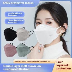 ใช้ในทุกวันหน้ากากป้องกัน KN95ระบายอากาศที่สะดวกสบายการป้องกันสามมิติ