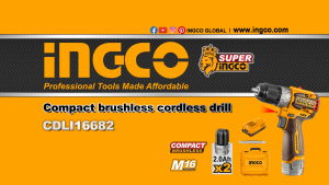 Ingco 16V Rechargeable Lithium-Ion Battery Pack | 1.3A M16 Battery Charger FBLI1620 | FCLI1613 - ICPT