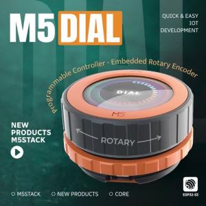 M5Stack | M5Stack M5Dial V1.1 Embedded development Board Stamp-S3A & 1.28" Round Touch Screen for IoT and Smart Home Control
