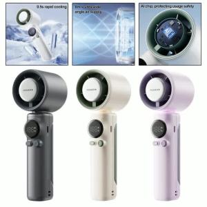 Comfortable Grip Portable Fan High Speed Turbo Fan Compact Travel Fan 10600 RPM 4000mAh Battery Ergonomic Handle