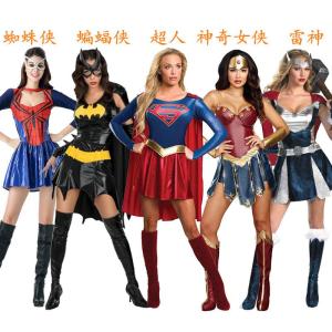 Wonder Woman Cosplay Costume Spider-Man Tight Suit Justice League Power Girl Halloween Childrens Dress-Up Superhero Outfit