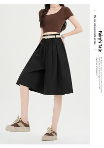 puella | Quần Dài Ống Rộng Phong Cách Hàn Quốc Cao Waist Culottes