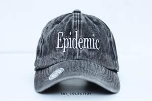 Topi Washing  Dewasa bordir Epidemic dengan bahan denim berkualitas