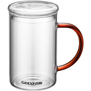 GEDO | High-Temperature Resistant Large Capacity Glass Mug With Lid