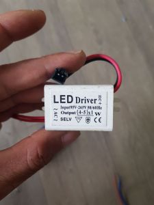Nguồn LED DRIVER 3w-5w-7w-12W jack vuôngtròn - cũ thanh lý