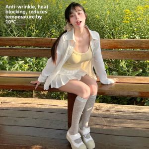 SUHUIQIAN | UV Protection Sunscreen Shirt Thin Loose Womens Blouse
