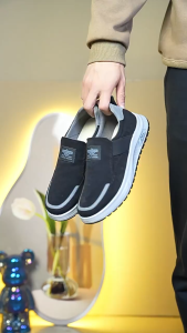 รองเท้าผ้าผู้ชาย รองเท้าโลฟเฟอร์ชาย สมาร์ทแคชชวล รองเท้าเดินกลางแจ้งระบายอากาศกันลื่น