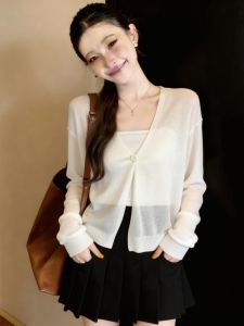 Sun Protection V-Neck Ice Silk Outerwear