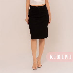 RIMINI - Rok Jeans Hitam Midi Size 26-33 - Tenley Skirt 5245