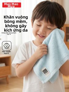 MAOMAOYU | Khăn Lau Mặt Dành Cho Bé Mềm Mại Từ Bông 100% Cotton Không Kích Ứng
