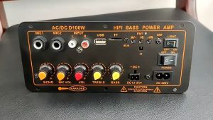 เครื่องขยายเสียง Dual แอมป์จิ๋วบลูทูธ D11 D20 D100 220V 12V 24V 900W Bluetooth 5.0 ร้านไทย จัดส่งภายใน 24 ชั่วโมง