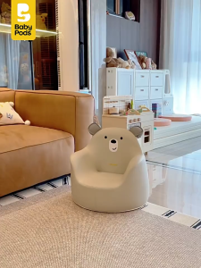 Ghế sofa bọc PU ghế ngồi đọc sách cho bé hiệu Babypods mẫu Mini Bear