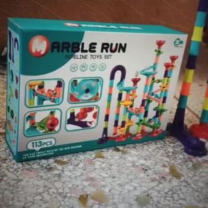 Hot Selling Transformable Ejection Track Ball Slide Building Blocks 3D Maze line Assembly Childrens Early Education Toy