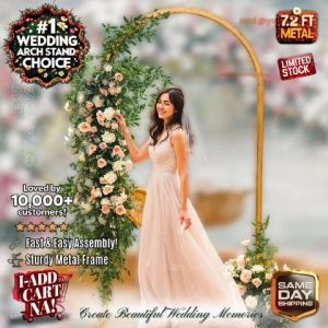 Metal Arch backdrop stand perfect for wedding birthday partyneeds party decorations party needs YDS