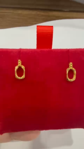 Poh Heng Jewellery 22K Halo Earrings in Yellow Gold[Price By Weight]