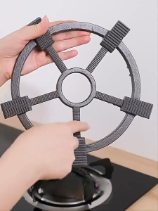 ชั้นวางเตาแก๊สเหล็ก กันลื่น เตาแก๊สขาตั้งเสริมขนาดเล็กผู้ถือหม้อครัวเตาแก๊สนมหม้อทนความร้อนเครื่องมือทําอาหาร ขาตั้งเตาแก๊ส ขนาดใหญ่พิเศษ ขาตั้งหม้อ กันลื่น งานเหล็กหล่อ ขารองเตาแก๊ส