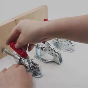 Toggle Clamp GH-302-FM 330.69lbs Holding Capacity Quick Release Push Pull Clamp for Woodworking Jigs Fixtures Horizontal Clamp