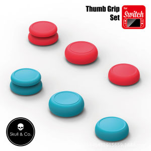 Skull&Co Nintendo Switch/Lite Thumb Grip Caps - 6Pcs - Silicone Thumb Grip Case for Switch OLED Joy-con Controller
