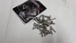 ชุดน็อตสีเสลหัวจี้ลายเต็มชุด wave125 R/S ด้านหลัง(ด้าน) Matte แข็งแรงทนทาน ไม่แตกหักง่่าย