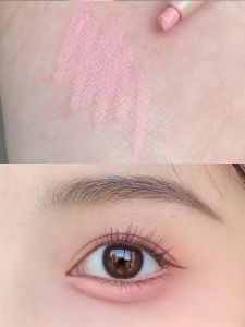 Natural Pink Double-Headed Highlighting Matte Pearl Cheekbone Pen Two-In-One Eyeshadow And Eyeliner Sweet Mint Beauty Tool