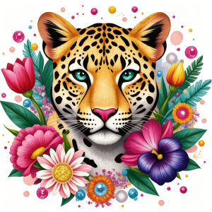HUACAN 11CT Cross Stitch Animal Horse Cat Leopard DMC Set Counted Printed on Canvas Fox Needlework Wall Decorative Paintings