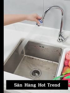 Đầu Lọc Nước Ren Đồng lắp vòi rửa bát tăng áp lọc nước  - Lõi PP loại bỏ cặn bẩn cổ xoay 360 bồn rửa chén