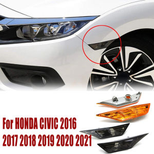 Led Signal Bulb Side Marker Light White Smoked Amber Fender Side Leaf Lamps LED For HONDA CIVIC 2016 2017 2018 2019 2020 2021