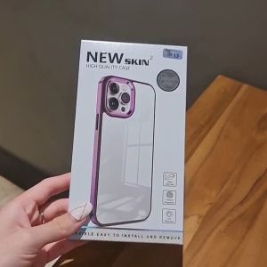 Case Untuk iPhone 11 PRO/11 PRO MAX/12/12 PRO/12 PRO MAX/13/13 PRO/14/14 MAX/14 PLUS - Bumper Electroplated Soft Case Hybird Clear Acrylic List Chrome