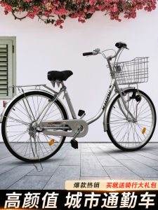 Low Profile Universal Japanese Style Bicycle Retro Three Speed Step through Electric Light Double Bend Commuter Bike