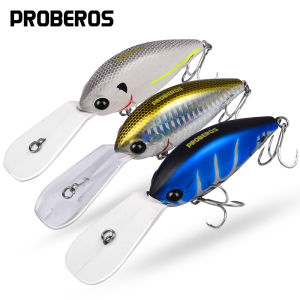 Mồi Câu Cá Proberos 12.5CM 24.5g Mồi Giả Dạng Cá Con Mồi Nổi Cứng Mồi Crankbait Mồi Jerkbait Mồi Câu Cá Hồi Cá Vược Dùng Cho Biển Sông Hồ.