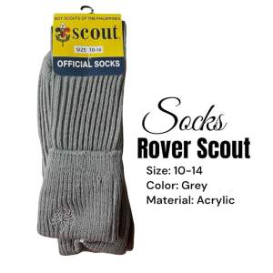 Acrylic BSP Socks for Teacher & Rover Scout | Troop Leader Official Item & Original (Random Size)