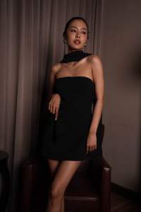 halfdayoff.co - Luna Convertible Lace Dress ชุดแยกชิ้นได้ ชุดไปดินเนอร์ เรียบหรูดูแพง ชุดสั้น ชุดยาว ชุดไปงาน ชุดไปงาน