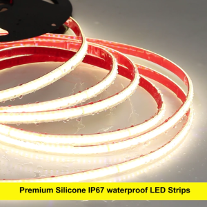 Hunta AC 220V Drive-free Waterproof COB Light Strip 3000K/4000K/6000K Cutable High-voltage Light Strip 5/10/20 Meters With Adhesive Backing COB Light Strip
