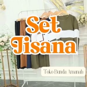ONE SET JISANA KOREAN STYLE - ONE SET KOMBINASI ROK DAN ATASAN / BAJU SETELAN WANITA REMAJA - COD