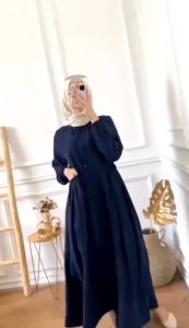 ADHIVA.ID | GAMIS CRINGKEL CIKA DRESS MAXY JUMBO BAHAN CRINKLE AIRFLOW POLOS / GAMIS KEKINIAN