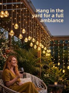 No Brand | Solar Star Wish Balls Outdoor String Lights
