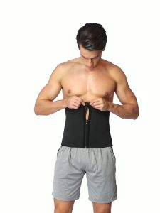 Men's Fitness Support: Waist Trainer Trimmer Sweat Belt Slimming Body Shaper