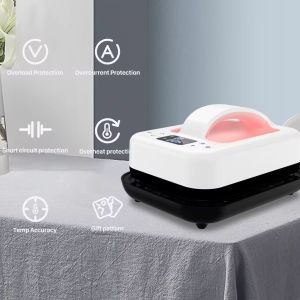1PCS Heat Press Machine for T Shirts 7‘’x5 Portable T Shirt Press Machine Fast Heat-up Iron Press Heat Transfer Machine(Pink)