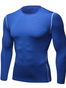 เสื้อผ้าออกกำลังกายชาย แขนยาว แห้งเร็ว ระบายอากาศได้ดี สำหรับเล่นบาสเก็ตบอล วิ่ง ฟิตเนส ฤดูใบไม้ผลิและฤดูใบไม้ร่วง