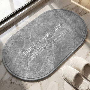 ZHIJIANYOUJIA | Non-Slip Water Absorbent Quick-Dry Diatomite Bathroom Floor Mat