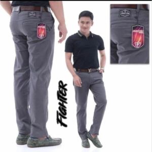 Celana chinos panjang ban ban-an pria premium