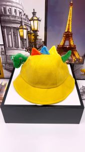 Nón Bo Dành Cho Trẻ Em Thêu Hình Khủng Long /Cho Bé Từ 3 Tuổi -6 Tuổi .