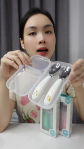 Bộ thìa dĩa cho bé ăn tập ăn Mama and Baby