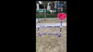 2-in-1 Portable Kids Basketball & Soccer Goal Set - Indoor/Outdoor Sports Toy for Boys & Girls