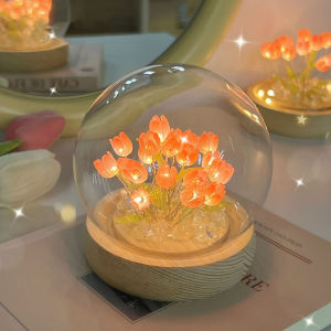 Lampu Tidur Hias Night Light Diy Cahaya Malam Bunga Tulp