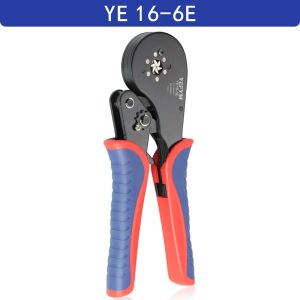 Tự Điều Chỉnh Đầu Gia Cố Dụng Cụ Đóng Đnh Lục Giác Dây Crimper Kìm YE 16-6E Cho AWG 20-5(0.5-16mm2) Đa Năng Bánh Cóc Kìm