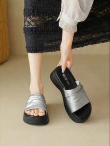 DUSTO | Thick Sole One-Word Sandals for Women