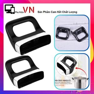 Tay Cầm Gắn Quai Nồi Xoong Chảo Thay Thế Tiện Dụng Cho Nhà Bếp - Tay Cầm Nồi Bằng Silicon Đen Dài 60mm Chống Nóng Tháo Rời Được Tiện Lợi