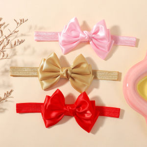 3/4pcs Baby Lovely Cute Bows Hair Bands Set Elastic No Harmfuls To Hair Little Girls Pretty Head Bands Fashion Party Headdress