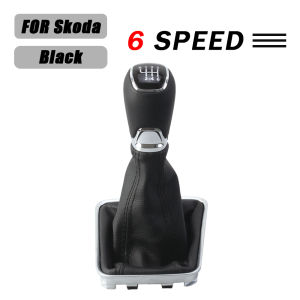 Nút Cần Số 5/6 Cấp Cho Seat Toledo 2012-2018 SKODA RAPID 12-18 Kèm Bao Da Cần Số Nắp Che Bụi Chất Liệu Nhựa ABS Bọc Da Phụ Kiện Nội Thất Ô Tô